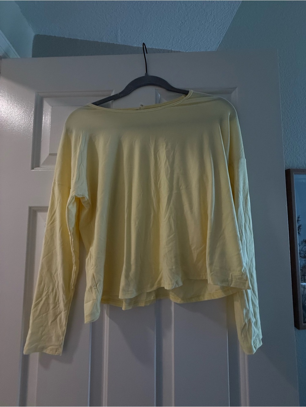 Beyond Yoga Pale Yellow Long Sleeve Tee